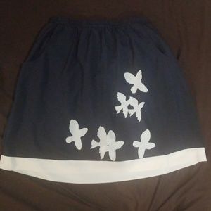 Blue bird skirt